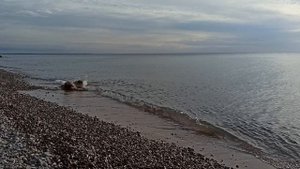 Закат над морем в конце сезона