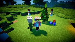 Это круто! Батут в Майнкрафте Minecraft — отличная идея для встречи Нового года.