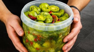 Маринованные зеленые помидоры. Как замариновать зеленые помидоры. Секрет бабушки, о котором молчат!