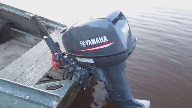 Ямаха 9.9 Лодка Казанка.Винт 9 шаг( перекрут) смотреть онлайн