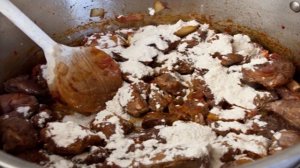 Мясное рагу с картошкой