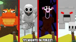 99 ночей в лесу - Духовая трубка против всех врагов | Jumpscare - Roblox