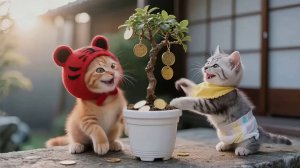 Как котики денежное дерево сажали