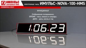 Электронные настенные часы ИМПУЛЬС-NOVA-100-HMS — новинка 2023 года.