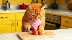 мультик про тетю кошку - После того как котёнок упал, мама-кошка сделала для него специальную горку