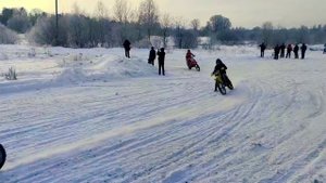 В новый год на мотоцикле