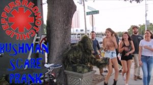 BUSHMAN SCARE PRANK AT RED HOT CHILI PEPPERS CONCERT