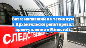 Baza: напавший на техникум в Архангельске репетировал преступление в Minecraft