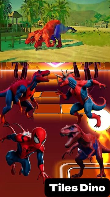 КТО САМЫЙ КРУТОЙ? - Мультики про Динозавров уровень 55 | МУЛЬТФИЛЬМЫ ДИНОЗАВРЫ в Tiles Hop