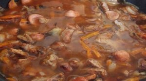 Лобио из фасоли с мясом