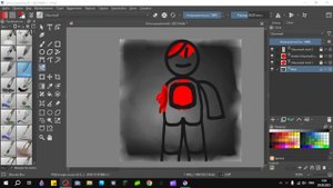 Мини Арт пораненый чел!