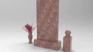 Памятники из гранита Каливолампи (Конгломерат)  из красного Капустинского гранита и Изго