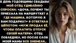 ИСТОРИИ ИЗ ЖИЗНИ/Муж продал мою машину, чтобы оплатить путевку своей матери/Рассказы жизненные