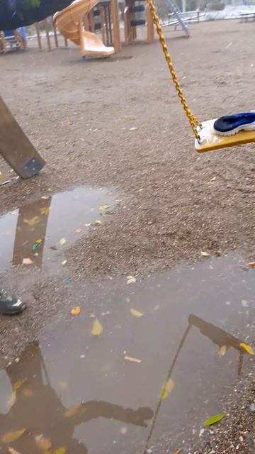 ботинок на качеле