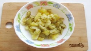 Картофельный салат с зеленым луком