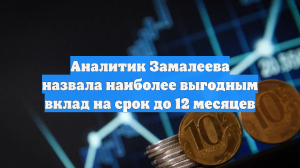 Аналитик Замалеева назвала наиболее выгодным вклад на срок до 12 месяцев