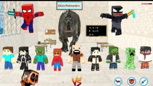 В МАЙНКРАФТЕ ПОЯВИЛСЯ НОВЫЙ ДИНОЗАВР, ОН АТАКУЕТ ШКОЛУ, АНИМАЦИЯ