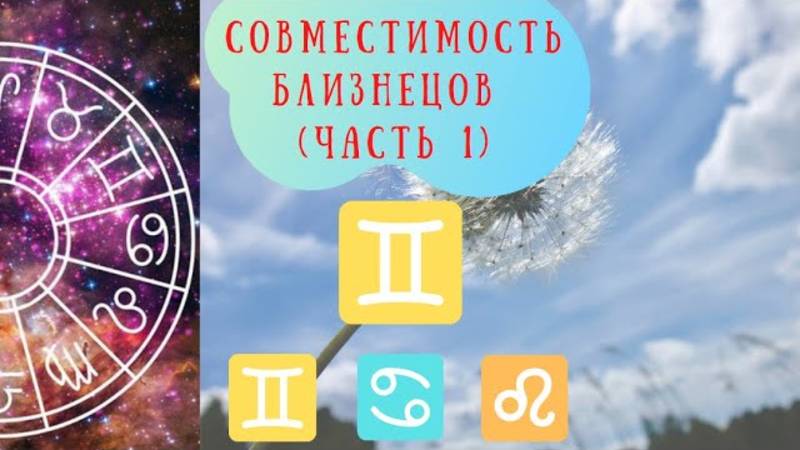 Совместимость знаков зодиака: Близнецы и Близнецы, Близнецы и Рак, Близнецы и Лев смотреть онлайн