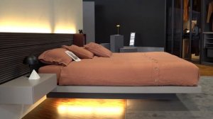 Letto con contenitore sospeso Sorvolo by FIMAR - Arredamento di design per la camera da letto