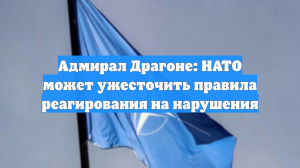 Адмирал Драгоне: НАТО может ужесточить правила реагирования на нарушения