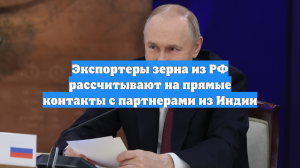 Экспортеры зерна из РФ рассчитывают на прямые контакты с партнерами из Индии