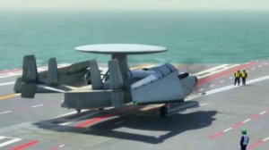 Процесс складывания и раскладывания крыльев китайского палубного самолета ДРЛО Кунцзин-600