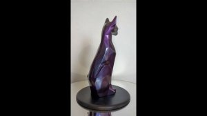 Современный интерьер статуэтка кошка полигональная от LILARTA