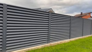 Забор жалюзи столб металл