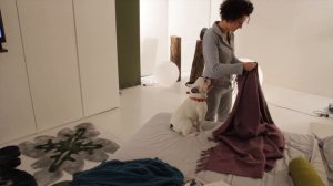 Armadio Dream con porta tv Ghost estraibile ed orientabile - Letto Plissè - armadi moderni design