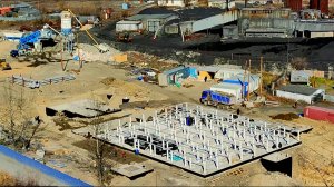 На стройплощадке будущей котельной в Омсукчане подрядчики продолжают работы нулевого цикла