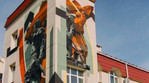 В Лемпино открыли мурал о трудовых подвигах рыбаков