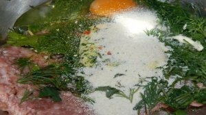 Котлеты с зеленью
