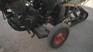 Подкат для сноубайка