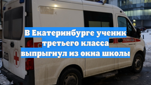 В Екатеринбурге ученик третьего класса выпрыгнул из окна школы