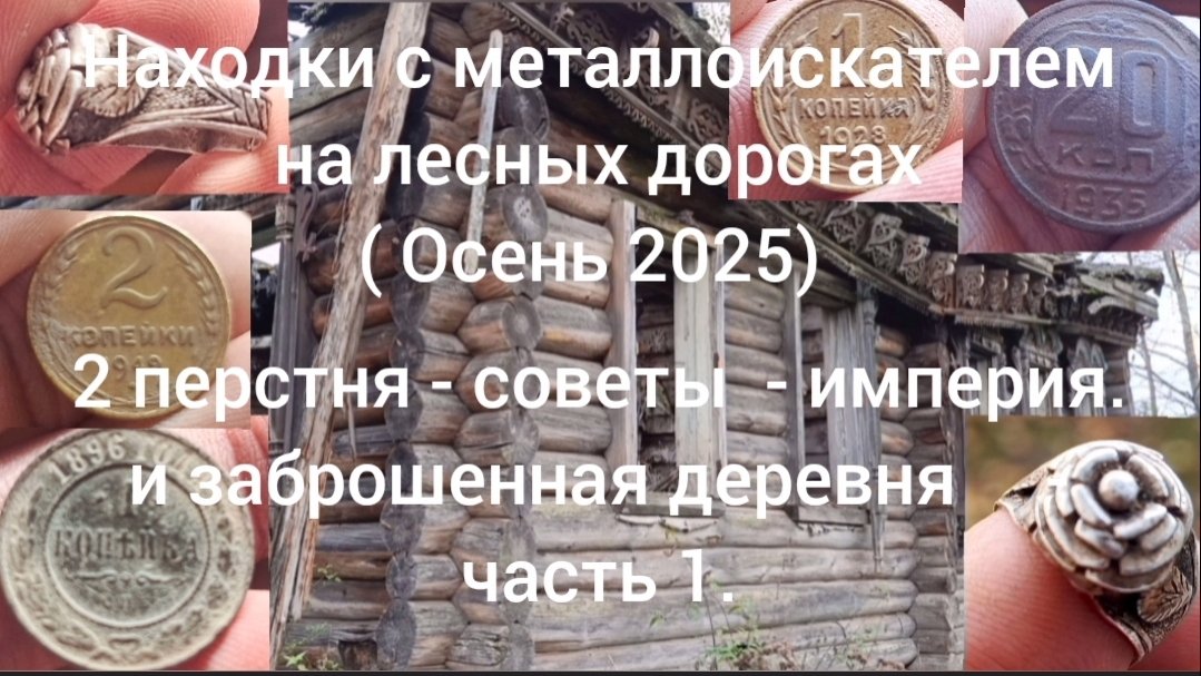 Находки с металлоискателем на лесных дорогах Осень 2025 ( часть 1)
