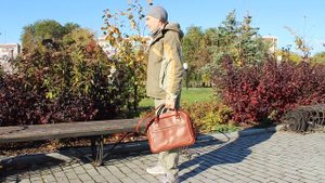 Сумка из шорной кожи