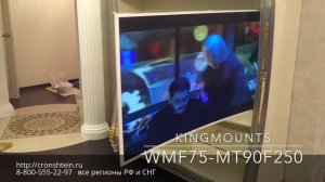 Настенный моторизированный кронштейн для телевизора с 2-мя степенями свободы WMF75-MT90F250-2