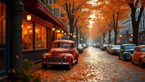 Осенний город 🍂 Атмосферные улочки и софт джаз без слов | Музыка для отдыха, работы и учебы