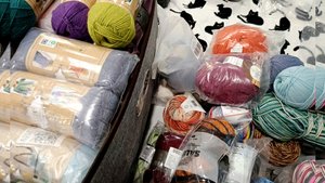 Моя носочная пряжа 🧶 Заодно и прибралась 🥰