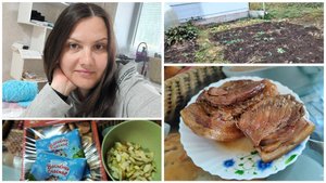 Прослойка в ПИВЕ👩🍳 | Посадила ЧЕСНОК👩🌾 | Тортик за 5 минут🙃