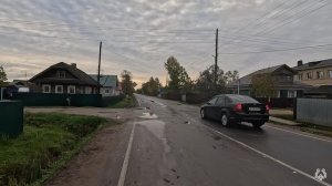 Прогулка по г. Тотьма, раннее утро.