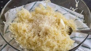 Картофельный пирог с зеленым горошком