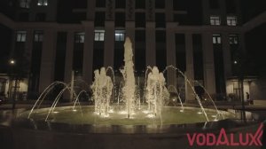 Фонтан в Останкино у ЖК Достижение. День и вечер. г. Москва