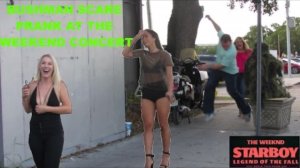 BUSHMAN SCARE PRANK AT THE WEEKEND CONCERT