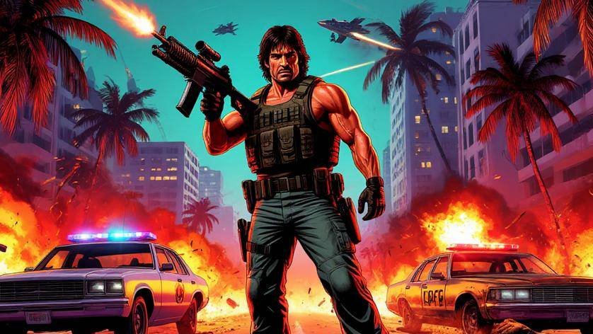 Мой мод - суперпулемёт GTA Vice City Nextgen Edition 98