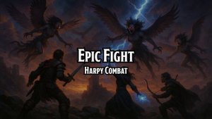 Epic Fight Harpy Combat D&D TTRPG Battle Combat Fight Music 1 Hour by RPG Soundtracks