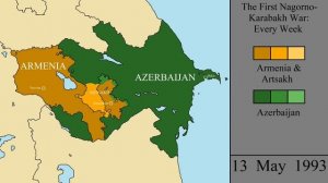 Первая Карабахская война на карте