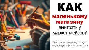 Как небольшому офлайн магазину товаров для творчества обыграть маркетплейсы