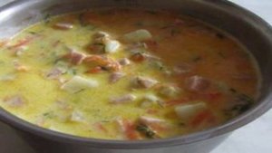 Картофельный суп в хлебе