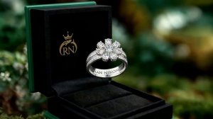 Кольцо Roman Nikonov Цветик из белого золота с бриллиантами